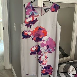 Floral tank shift dress